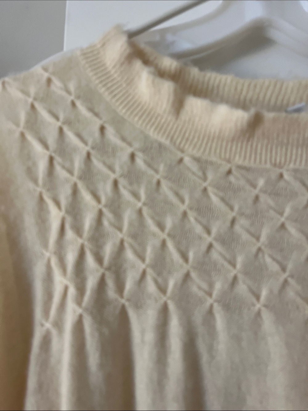 Cream Ruffle Sweater - Picture 2 of 4